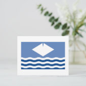 eiland Wight Flag Briefkaart (Staand voorkant)
