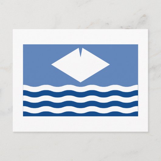 eiland Wight Flag Briefkaart (Voorkant)