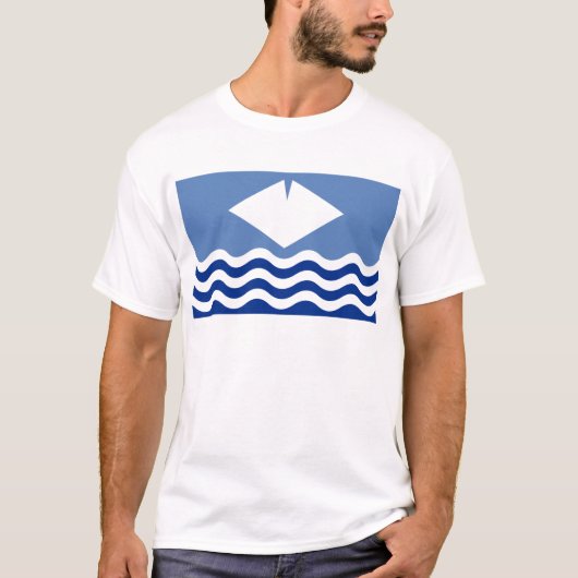 eiland Wight Flag T-shirt (Voorkant)
