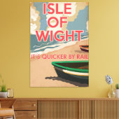eiland Wight  locomotief Canvas Afdruk (Insitu (Woonkamer))