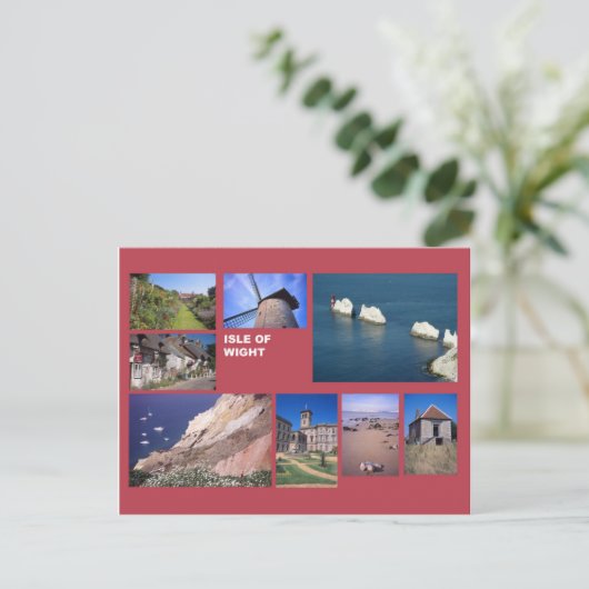 eiland Wight multi-afbeelding Briefkaart (Staand voorkant)