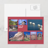 eiland Wight multi-afbeelding Briefkaart (Voorkant / Achterkant)