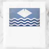 eiland Wight Rechthoekige Sticker (Tas)