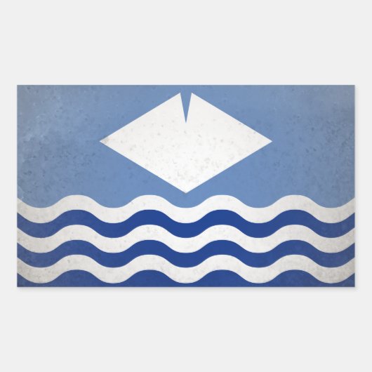 eiland Wight Rechthoekige Sticker (Voorkant)