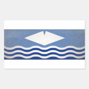 eiland Wight Rechthoekige Sticker