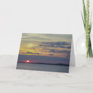 Eiland zonsondergang bedankt