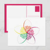 eilandbloem briefkaart (Voorkant / Achterkant)