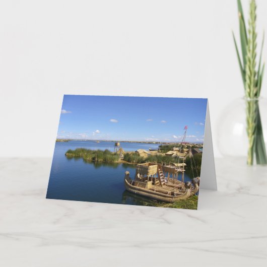 eilandboot titicaca kaart (Voorkant)