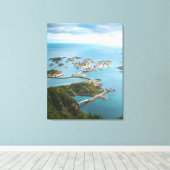 Eilandbruggen – Kust Sereniteit Uitzicht Canvas Afdruk (Insitu (Houten vloer))