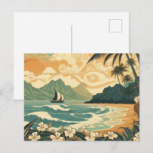 Eilandcultuur Briefkaart 01 (Voorkant / Achterkant)