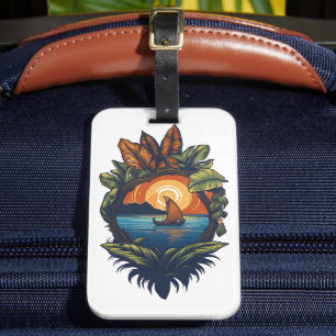 Eilanddromen - De Caribische Vrienden Collectie Bagagelabel