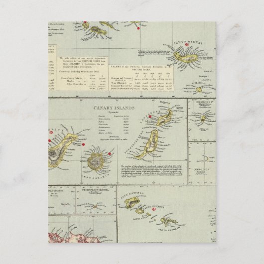 Eilanden, Atlantische Oceaan Briefkaart (Voorkant)