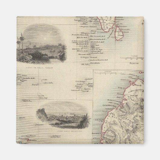 eilanden in de Indische Oceaan Magneet (Voorkant)