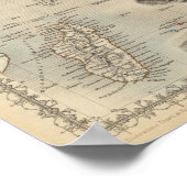 eilanden in de Indische Oceaan Poster (Hoek)