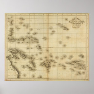 eilanden in de Stille Oceaan Poster