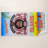 Eilanden in het Sun Trinbago Souvenir Strandlaken (Voorkant)