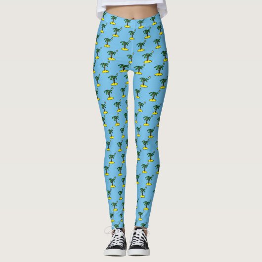 Eilanden met palmbomen leggings (Voorkant)