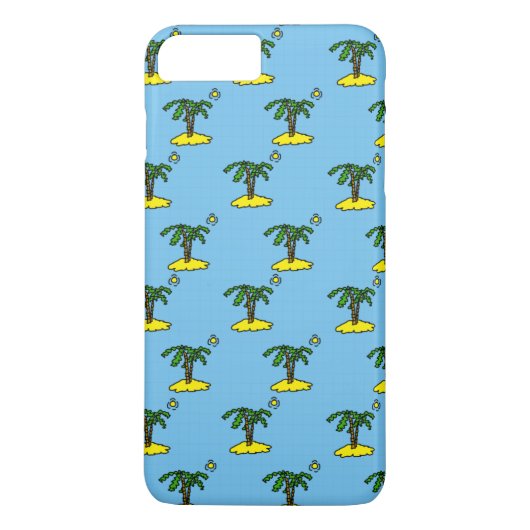 Eilanden met palmbomen ontwerp Case-Mate iPhone case (Achterkant)
