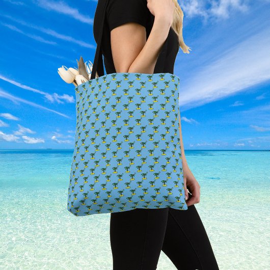 Eilanden met palmbomen ontwerp. Dames Tote Bag