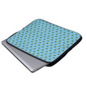 Eilanden met palmbomen patroonontwerp laptop sleeve (Voorkant onderkant)