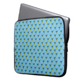Eilanden met palmbomen patroonontwerp laptop sleeve (Voorkant Links)