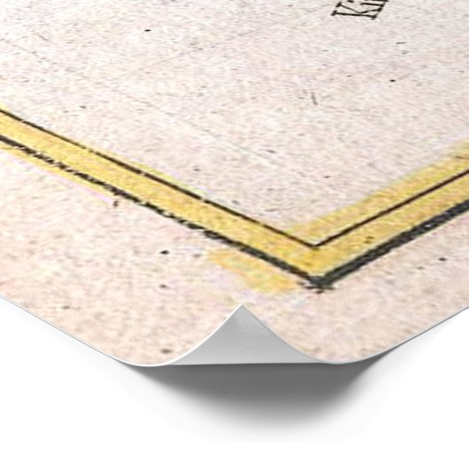  eilanden van de Caraïbische kaart (1780) Poster (Hoek)