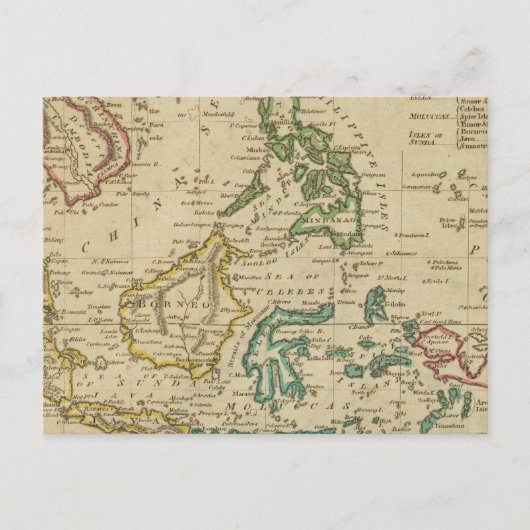 Eilanden van Oost-Indies Briefkaart (Voorkant)