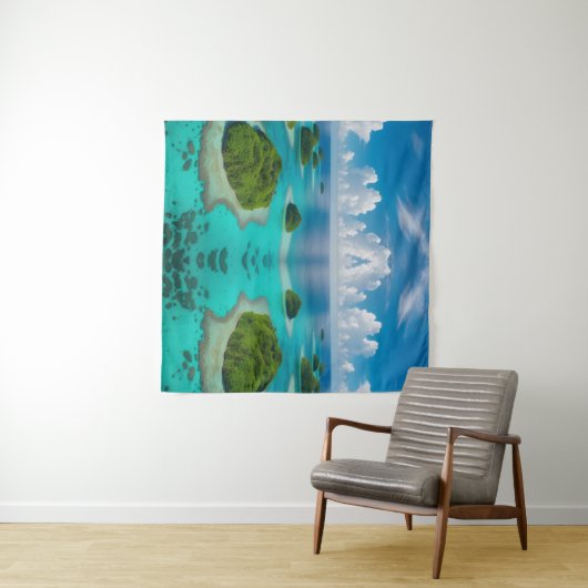 Eilanden van rust: tropische archipel wandkleed (In Situ (horizontaal))