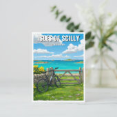Eilanden van Scilly Engeland Cornwall Reizen Briefkaart (Staand voorkant)