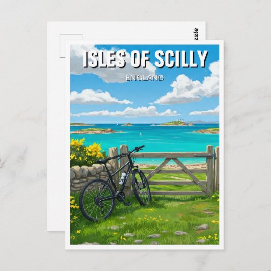 Eilanden van Scilly Engeland Cornwall Reizen Briefkaart (Voorkant / Achterkant)