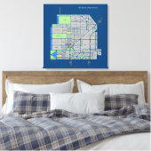 Eilanden van SF, 2'x2' uitgerekt canvas Afdruk (Insitu (Slaapkamer))