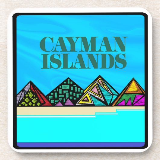 Eilandenliefde Caymans Bier Onderzetter (Voorkant)