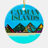 Eilandenliefde Caymans Keramisch Ornament (Voorkant)