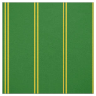 Eilandgroen, goud gestreept ontwerp, patroon, prin stof