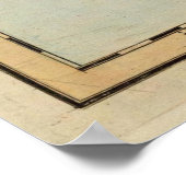 eilandkaart van Grenada (1823) Poster (Hoek)