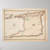  eilandkaart van Trinidad (1793) Poster (Voorkant)