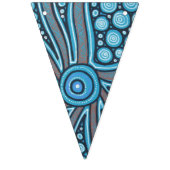 Eilandkamp Aboriginal Art Bunting Vlaggetjes (Eerste vlag)