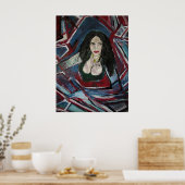 EILANDKOORTS PUERTO RICO POSTER (Keuken)