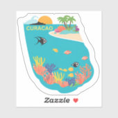 Eilandleven Curacao stijl Sticker (Vel)