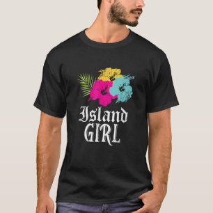 Eilandmeisje West-Indië Caribische vakantie T-shirt