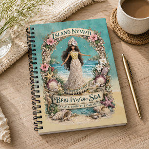 Eilandnimf Tropische Spirituele Oceaan Fantasie Ku Notitieboek