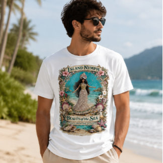Eilandnimf Tropische Spirituele Oceaan Fantasie Ku T-shirt