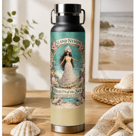 Eilandnimf Tropische Spirituele Oceaan Fantasie Ku Waterfles