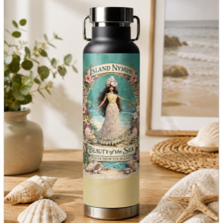 Eilandnimf Tropische Spirituele Oceaan Fantasie Ku Waterfles