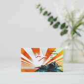 eilandreis visitekaartje (Staand voorkant)