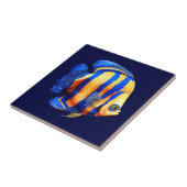 Eilandrif Gouden gevoerde vlinder vis strand zee Tegeltje (Zijkant)