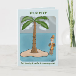 Eilandscheiding Gevouwen Wenskaart Kaart