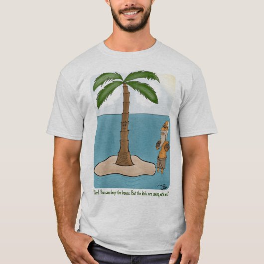 Eilandscheiding Natuurlijk T-shirt (Voorkant)