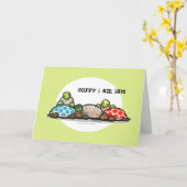 Eilandschildpadden Beloofde verjaardag Kaart (Gele Bloem)