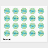 Eilandstijl Floral gepersonaliseerde Stickers (Vel)
